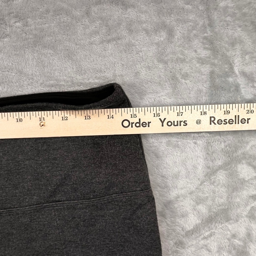 Lysse Womens High Waist Leggings Charcoal Gray Front Seam Large - Picture 4 of 7